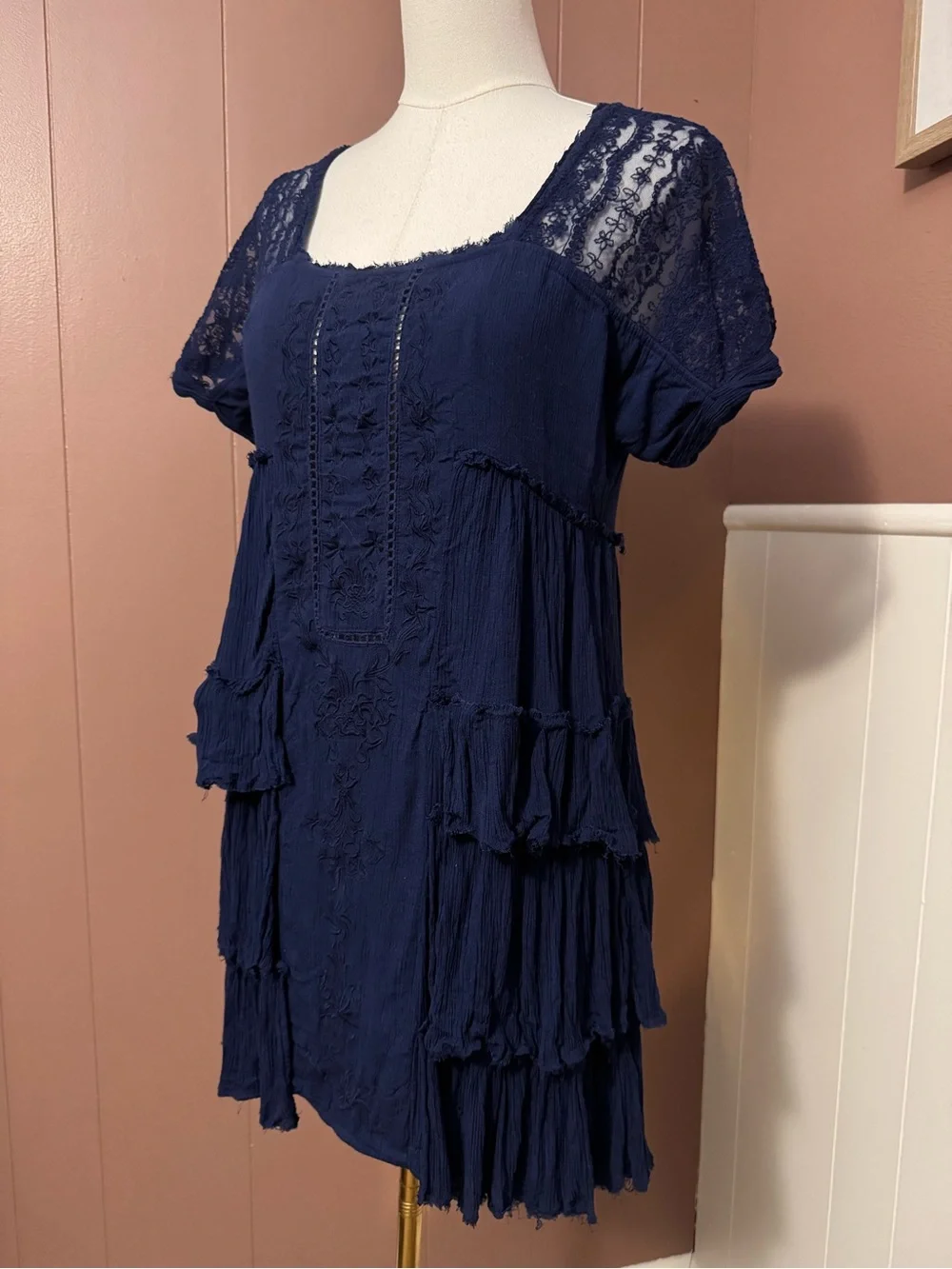 Free People flowy navy